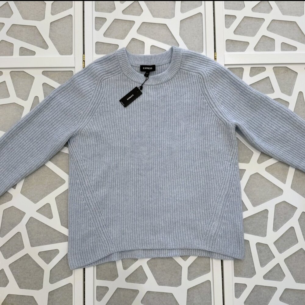 Express Ribbed Knit Sweater – Size Small